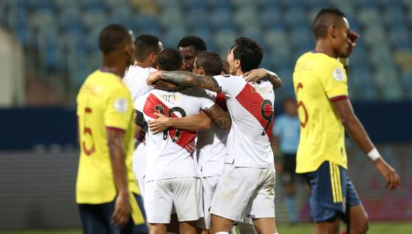 Perú ganó 2-1 a Colombia en la fase de grupos de la Copa América 2021. (Foto: Jesús Saucedo / @photo.gec)
