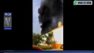 El Agustino: incendio en Av. Las Magnolias movilizó a cinco unidades de bomberos