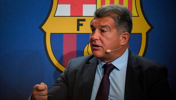 Joan Laporta revela que Barcelona no volverá a hacer grandes gastos y puso como ejemplo a Mbappé. (Foto: AP)
