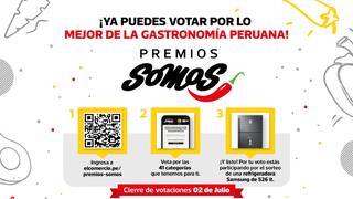 Vota aquí por los Premios Somos: Ya puedes elegir a lo mejor de la gastronomía peruana