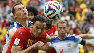 Bélgica vs. Rusia: la lucha que terminó con un gol a los 88'