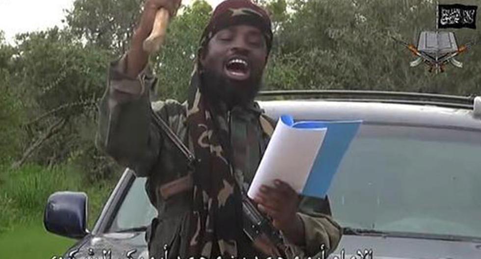 El líder de Boko Haram, Abubakar Shekau, en un video difundido por su organización. (Foto: Captura)