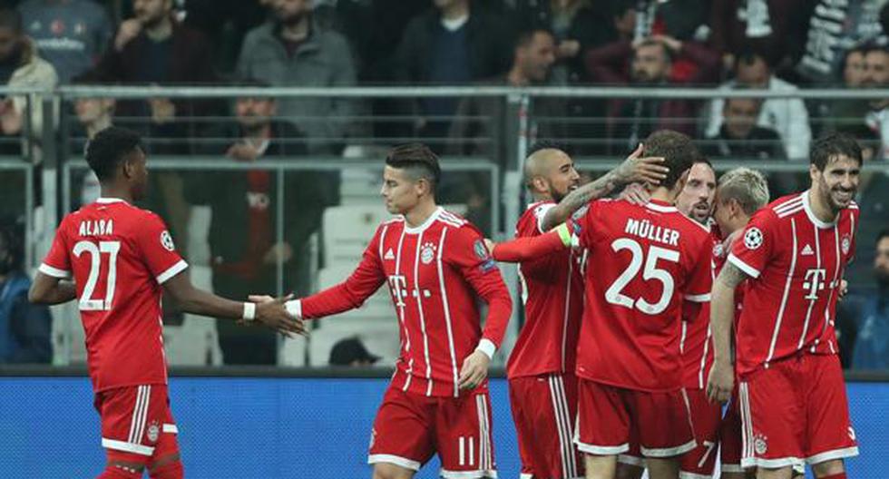 Besiktas y Bayern Munich protagonizaron un encuentro con cuatro goles por Champions League | Foto: EFE