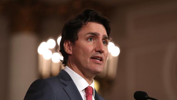 Justin Trudeau, primer ministro de Canadá, habla durante una conferencia de prensa en el Fairmont Chateau Laurier en Ottawa, Ontario, Canadá.