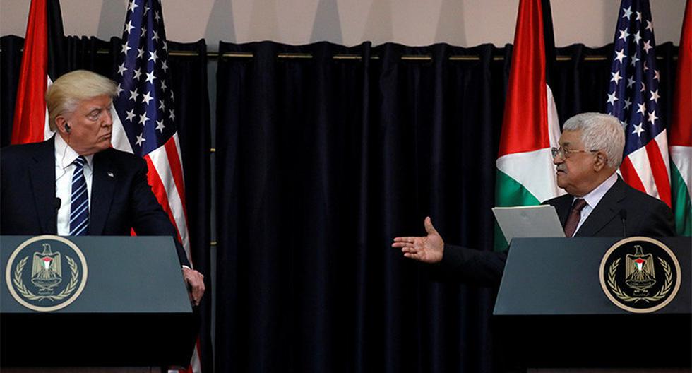 Según una cadena de televisión israelí, tras el exabrupto del presidente de EE.UU. a Mahmud Abbás, el líder árabe permaneció en silencio durante varios minutos.