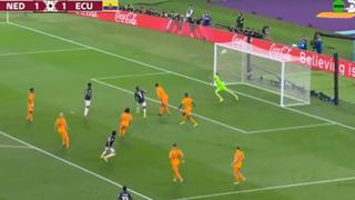 ¡Era el 2-1! El palo tras zurdazo de Gonzalo Plata en el Ecuador vs. Países Bajos | VIDEO
