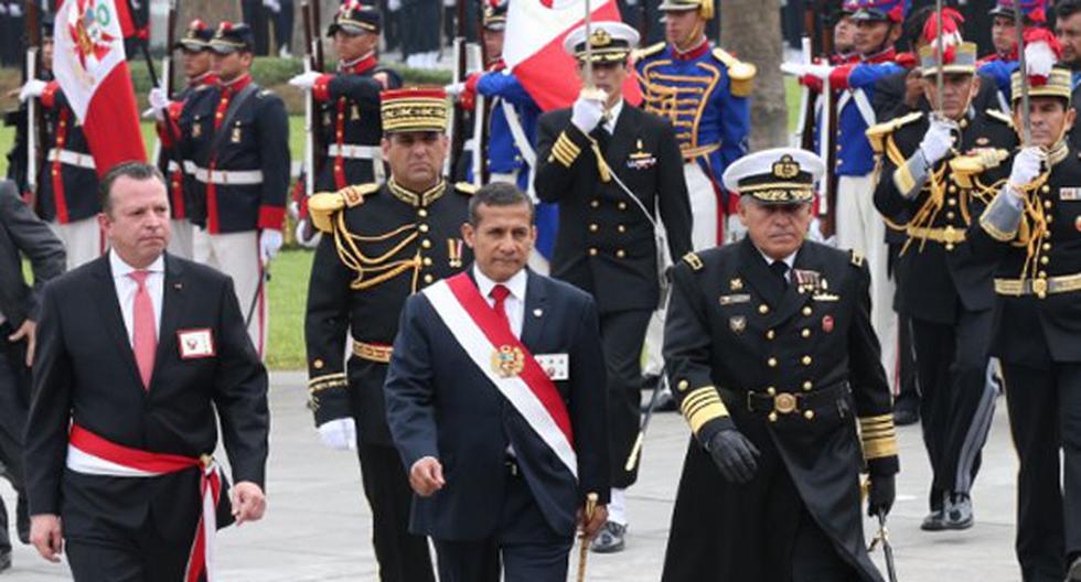 Ollanta Humala encabezó la ceremonia por el 136 aniversario de la Batalla de Arica. (Foto: Andina)