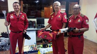 Bomberos recibieron donación de equipos para atender emergencias en Lima