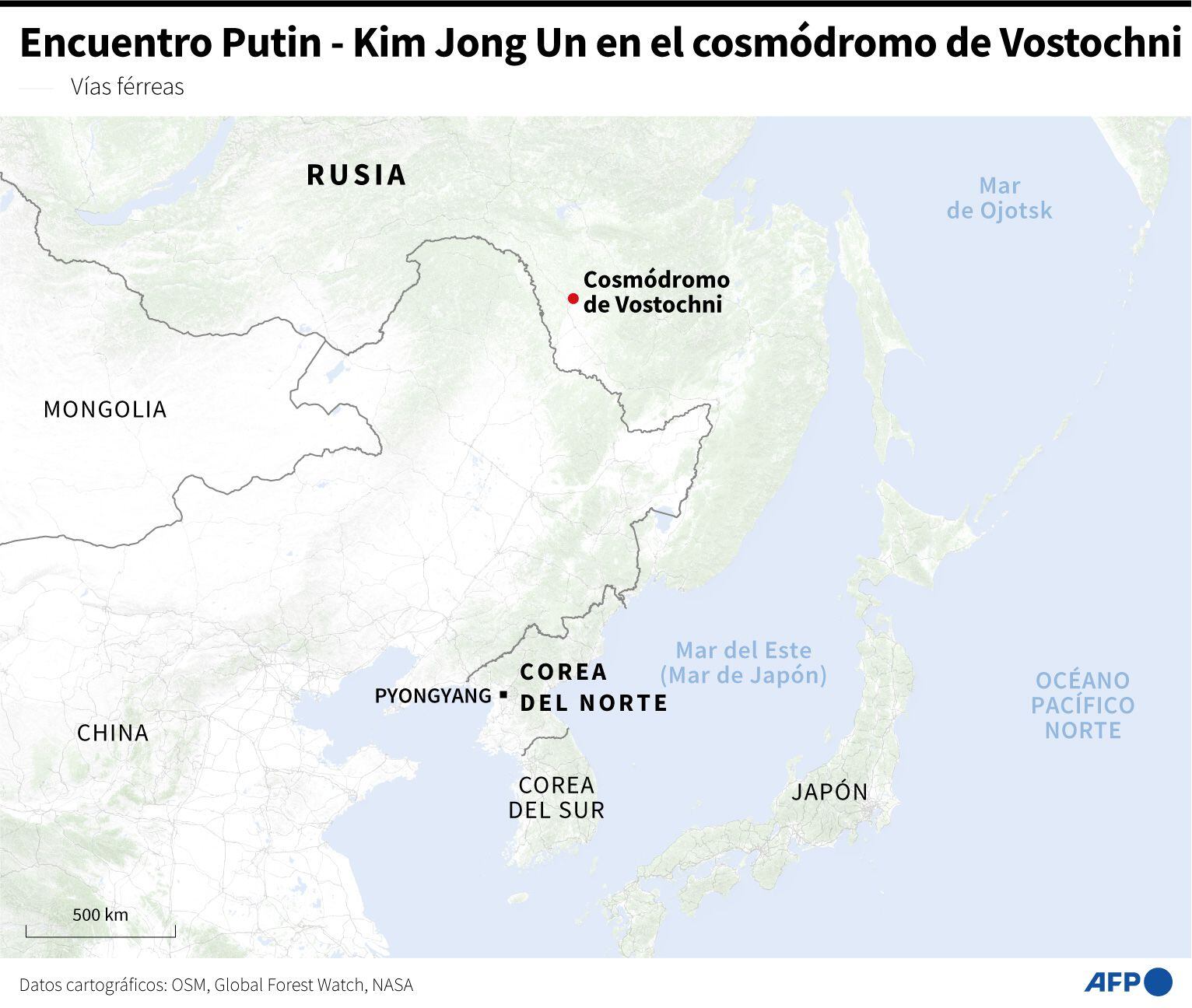 Kim Jong-un meeting with Vladimir Putin.  (AFP).