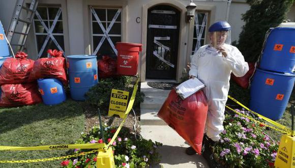 EE.UU.: Decoró su casa para Halloween con temática de ébola