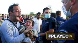 Hungría usa gas pimienta contra los desesperados refugiados