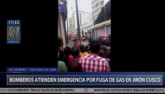 También se reporta una posible fuga de gas.(Video: Canal N)