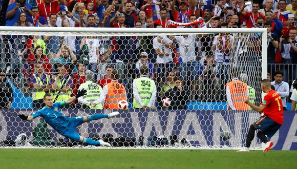 España quedó fuera del Mundial 2018 tras perder en definición por penales ante el anfitrión Rusia. Iago Aspas erró decisivo disparo. (Foto: Reuters)