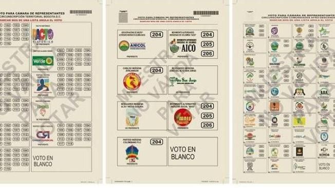 This is what some of the ballots to the House of Representatives look like.  (Photo: Registry).