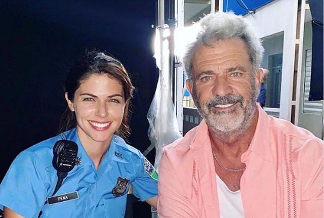 Stephanie Cayo y Mel Gibson comparten roles en "Force of Nature". (Foto: Instagram)