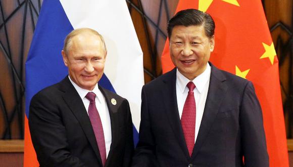 Vladimir Putin, presidente de Rusia, y su homólogo de China, Xi Jinping. (Foto: Reuters)