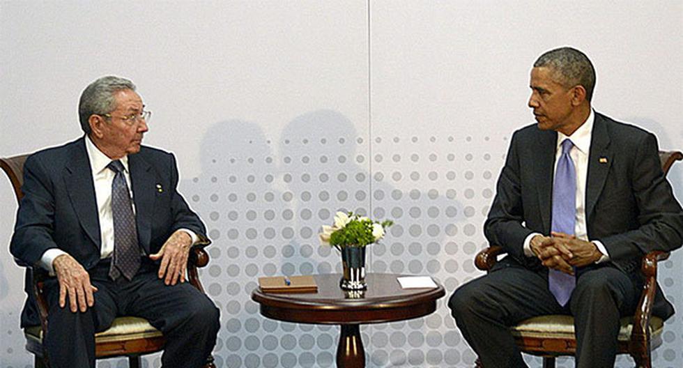 Barack Obama sostuvo una reunión histórica con el presidente de Cuba, Raúl Castro. (Foto: EFE)