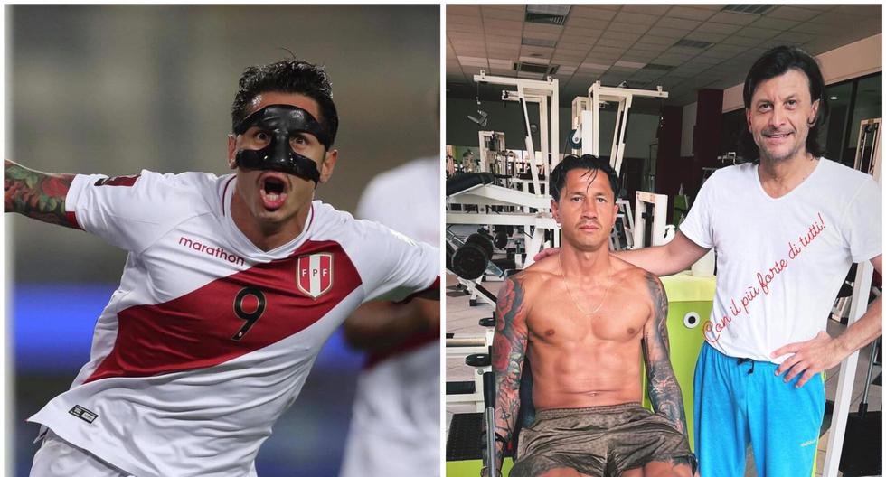 Squadra del Perù |  Gianluca Lapadula mette in mostra i muscoli per il duro lavoro fisico che fa in Italia |  Benedetto |  RMMD |  Sport totali