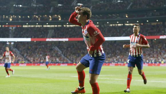 En el Atlético Madrid vs. Brujas, Antoine Griezmann decretó la ventaja inicial luego de una excelente organización por parte del mediocampo colchonero. (Foto: EFE)