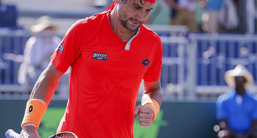 David Ferrer logra clasificar a los cuartos de final de Miami Open tras vencer a Gilles Simon. (Foto: EFE)