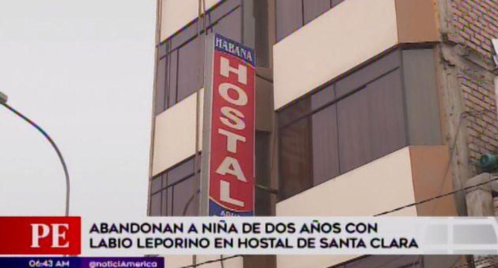 Una bebé de dos años fue abandonada en un hotel por más de 10 horas. (Foto: América TV)