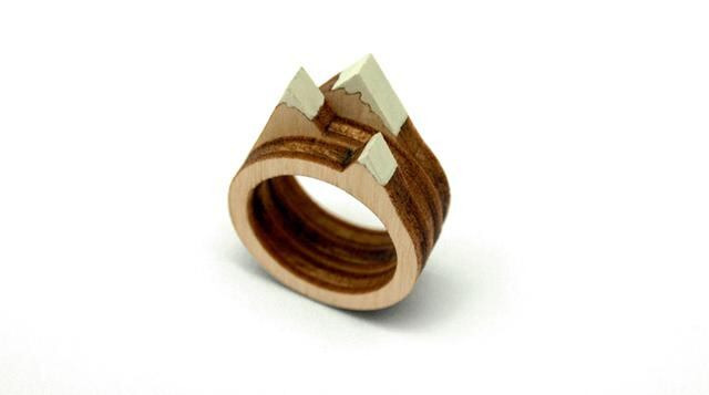 Crea hermosos paisajes con estos anillos de madera - 3