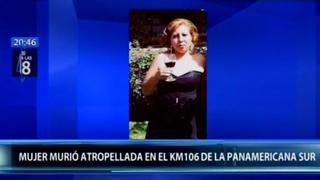 Madre de familia murió atropellada en la Panamericana Sur