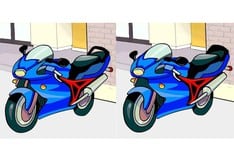 Encuentra las 3 diferencias entre las motos deportivas en 15 segundos