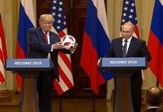 YouTube: Putin le regala la pelota del Mundial a Trump y él la arroja | VIDEO