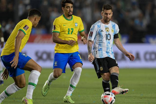 Argentina y Brasil chocaron en San Juan por la jornada 14 de las Eliminatorias Qatar 2022 | Foto: AFP