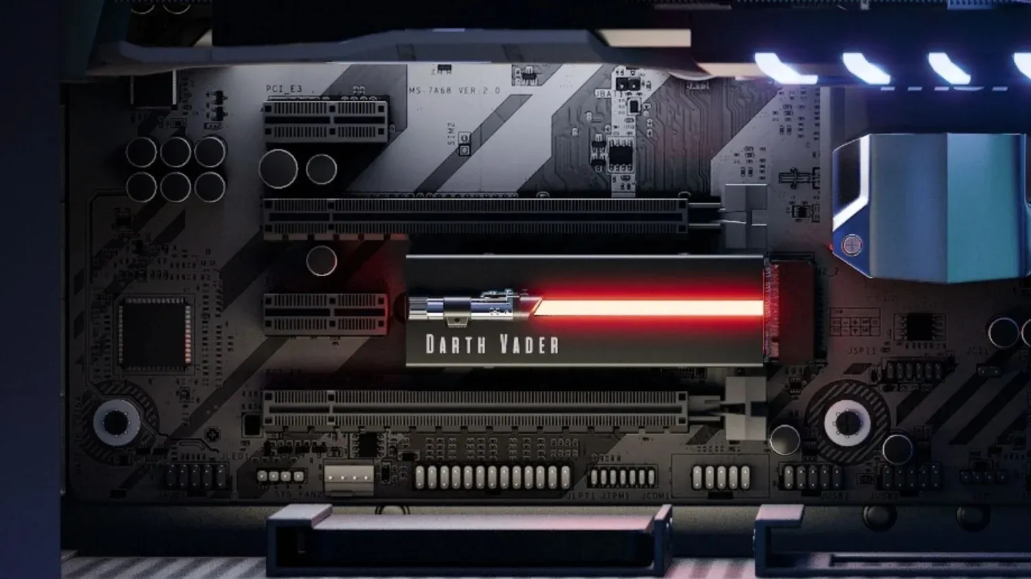 This is how the new Star Wars special edition SSD devices are.  (Photo: Seagate)