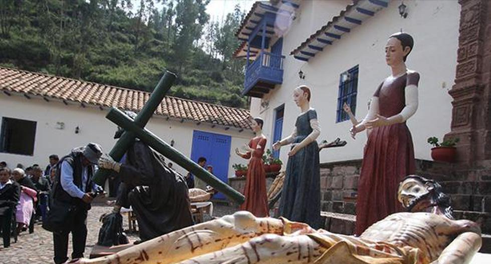 Imágenes restauradas saldrán en procesión por Semana Santa en Cusco. (Andina)