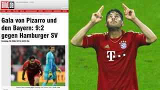 Claudio Pizarro jugó “el partido de su vida”, según prensa alemana