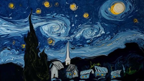 Artista recrea obra de Van Gogh con gotas de pintura en agua |  REDES-SOCIALES | EL COMERCIO PERÚ