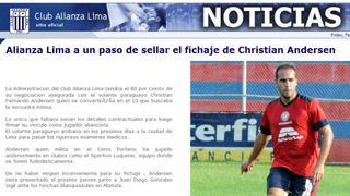 Alianza Lima está cerca de fichar a Christian Andersen, el ‘10’ que le falta
