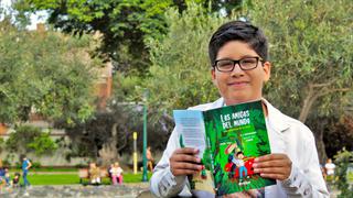 Niño de 11 años presenta su libro de cuentos titulado ‘Los amigos del mundo’