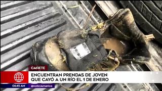 Prendas del joven desaparecido en Cañete son encontradas