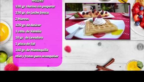 Tres minutos de dulzura: aprenda a preparar waffles nnav amtv | receta de  waffles | Alejandra Cendra | Tres minutos de dulzura | VIDEOS | EL COMERCIO  PERÚ