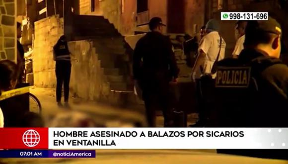 Sicarios asesinan a hombre en Ventanilla. (Foto: América Noticias)