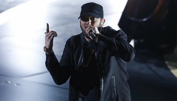 Eminem durante la última entrega del Premio Oscar. (Foto: AFP)