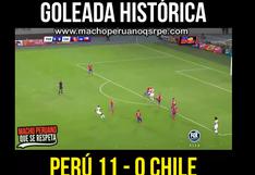 Perú vs Chile: recrean en Facebook goleada de la Selección Peruana por 11-0