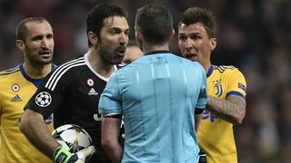 Buffon suspendido con tres partidos por empujón al árbitro en el Real Madrid-Juventus