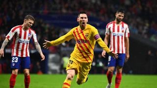Atlético de Madrid cayó ante el Barcelona por un gol de Lionel Messi
