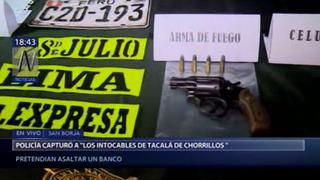 Chorrillos: cae banda de delincuentes que se alistaba para asaltar un banco
