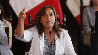Dina Boluarte declara en organización el Despacho Presidencial
