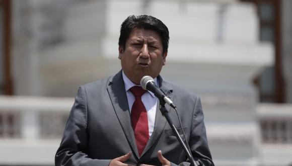 El congresista Waldemar Cerrón señaló que Perú Libre presentará un candidato para la próxima Mesa Directiva. (Foto: Anthony Niño de Guzmán / @photo.gec)