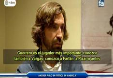 Andrea Pirlo sobre Paolo Guerrero: “sería un golpe fuerte” si no va al Mundial