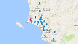 Los 26 distritos que se quedaron sin agua por huaicos [MAPA]