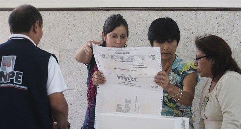 Miembros de mesa podrán faltar a su trabajo el 6 de junio. (Foto: Andina)