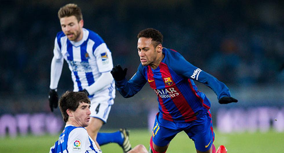 Neymar abrió el marcador en el Barcelona vs Real Socierdad por la Copa del Rey | Foto: Getty